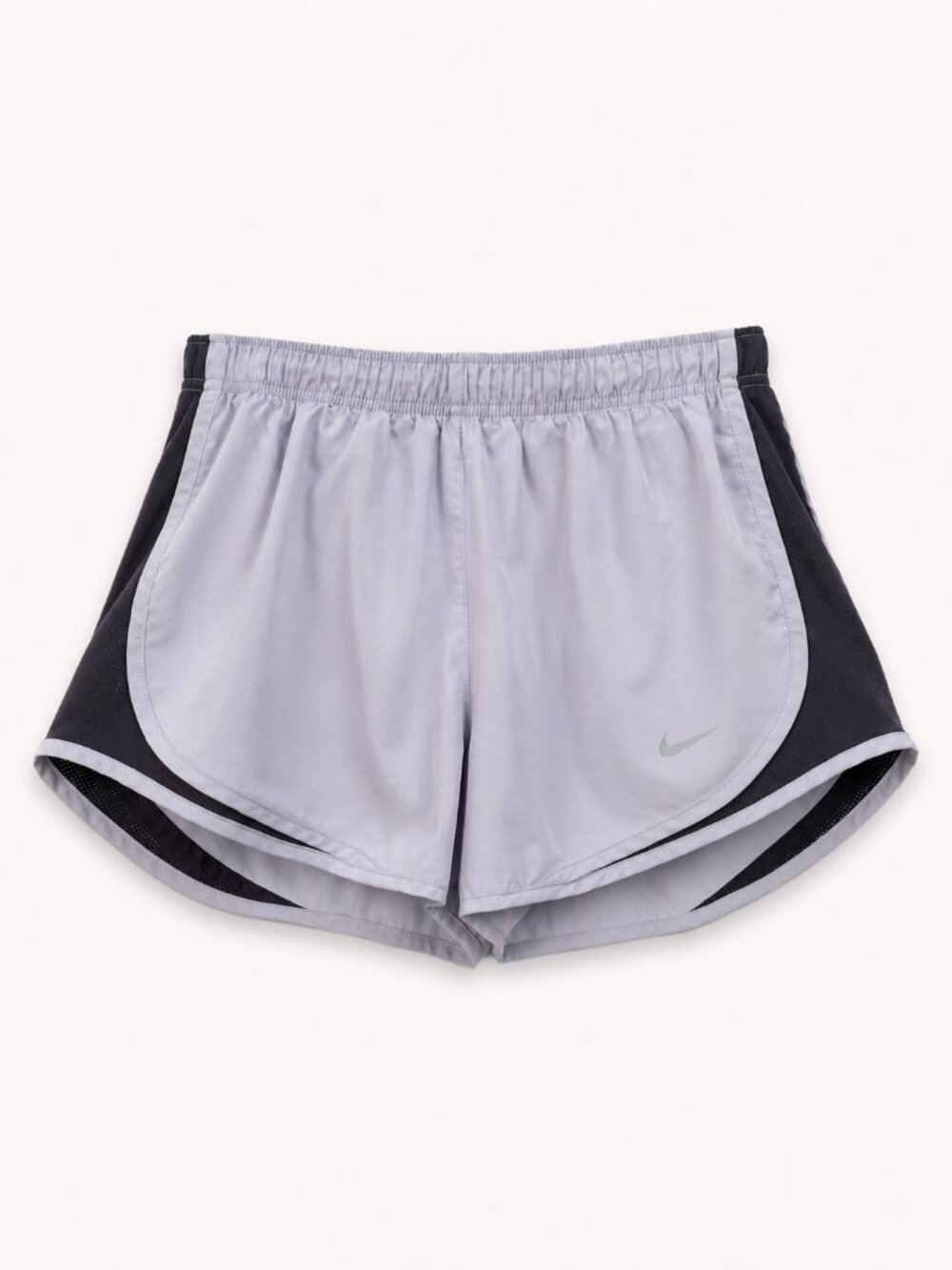 Nike Dri-FIT Women's Running Shorts Lilac Gray Mesh Trim Size Medium